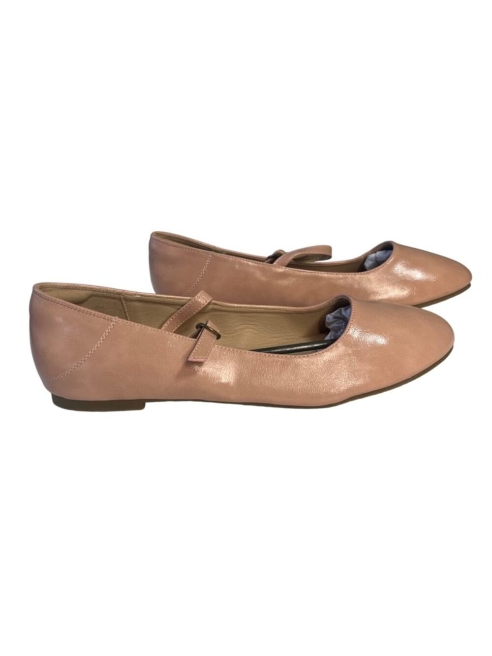 Trary‎ Mary Jane Ballet Flats Shoes Adjustable Strap Size 11 Pink New